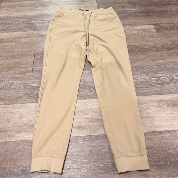 BIRDDOGS Boom Brand Tan Khaki Joggers Golf Athletic Pants Large - Picture 7 of 8
